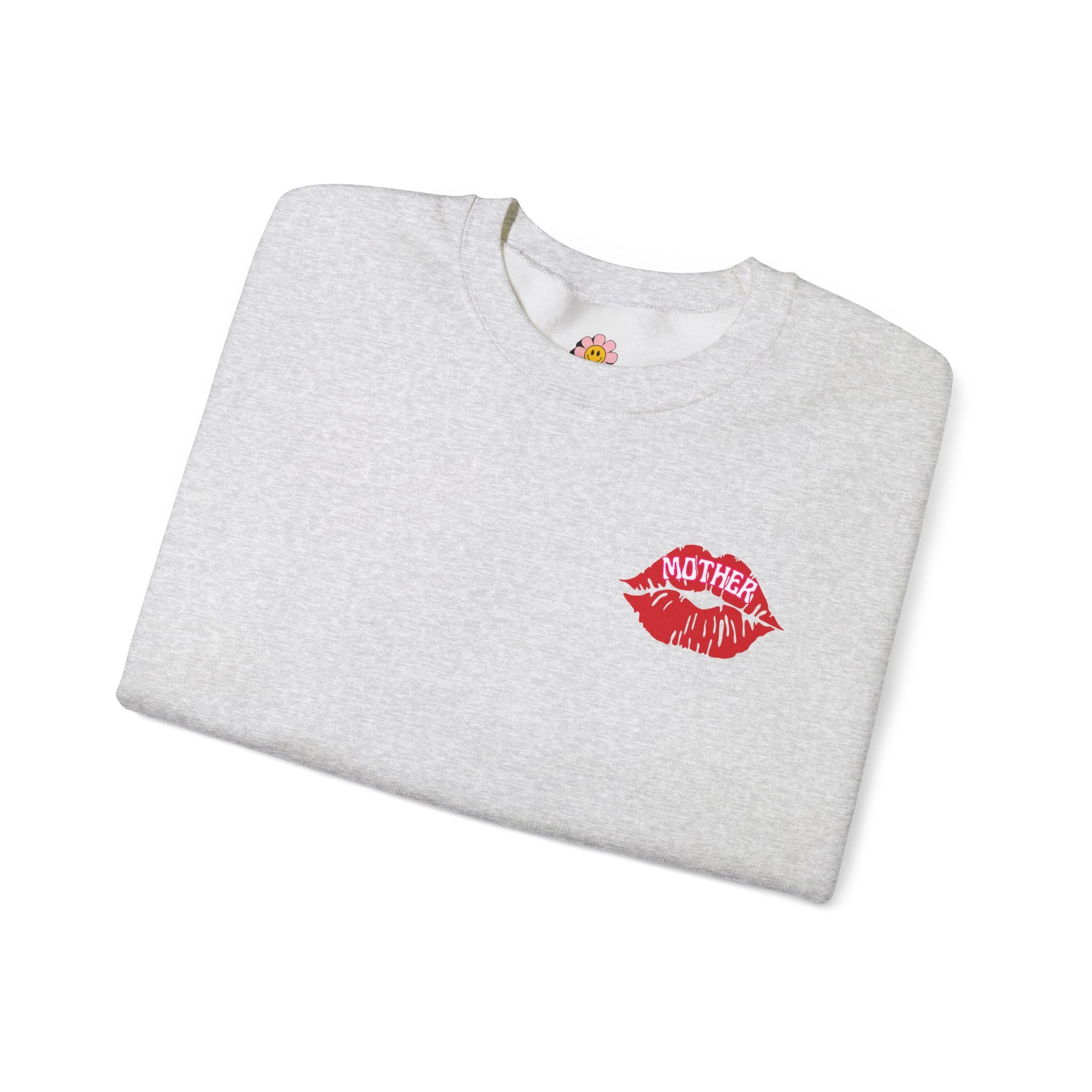 Mother Kiss Mark Soft Comfortable Crewneck - Shophippiesonly