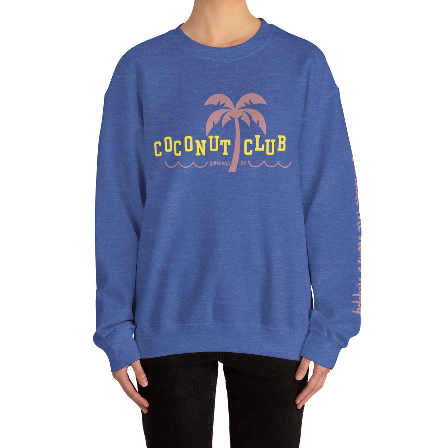 Coconut Club Crewneck Sweatshirt - Shophippiesonly