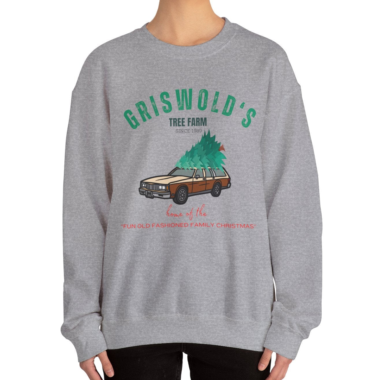 Griswold's Tree farm Crew neck - Shophippiesonly