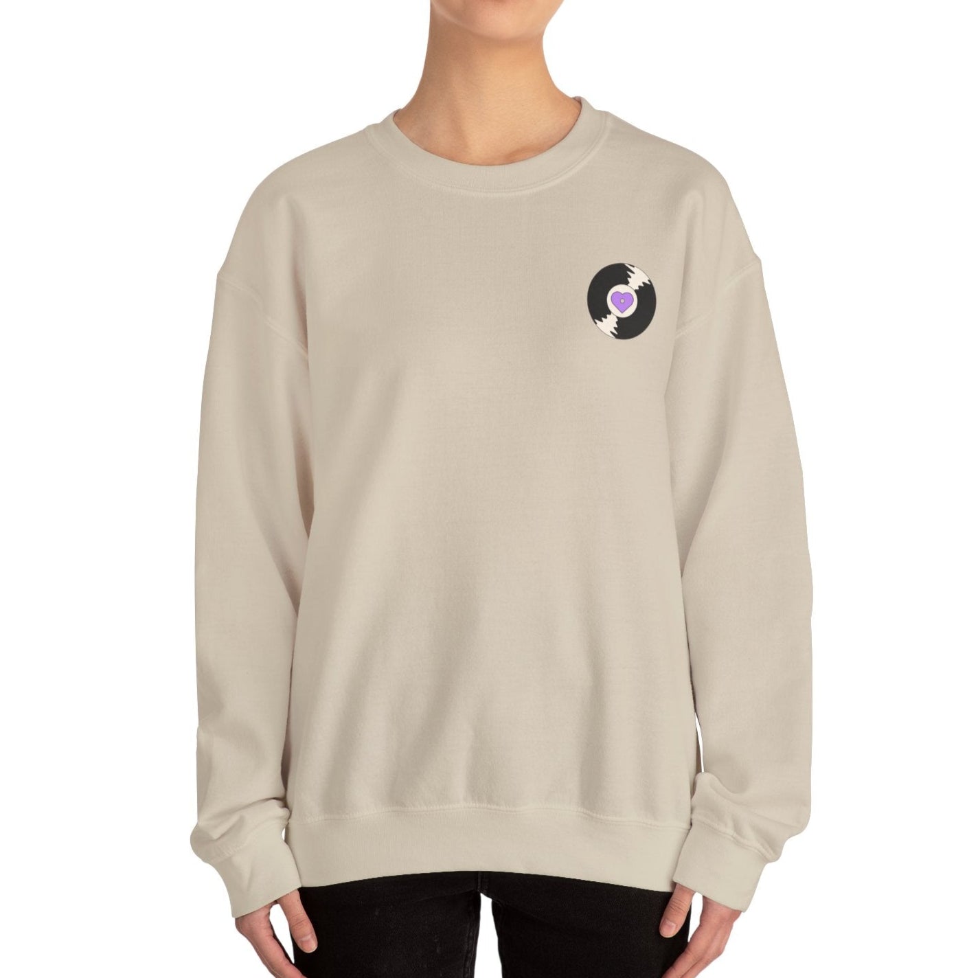 ‘I’m With The DJ’ Retro crewneck sweatshirt - Shophippiesonly