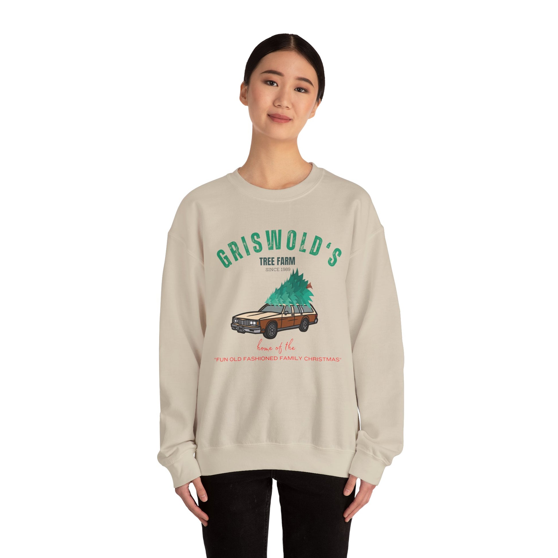 Griswold's Tree farm Crew neck - Shophippiesonly