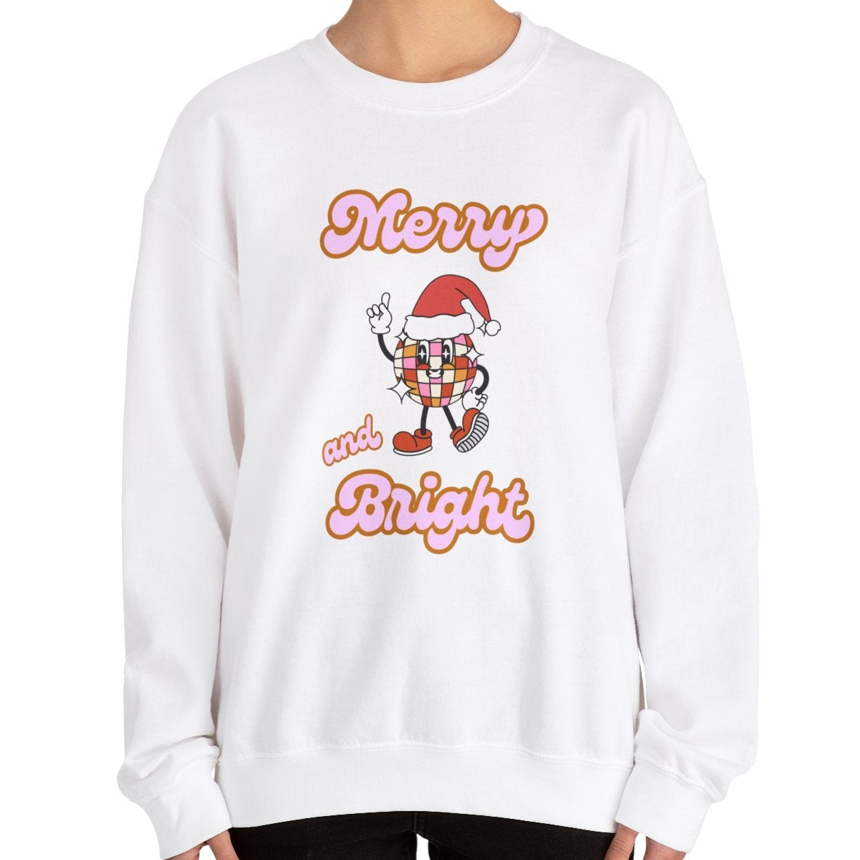 Merry and Bright Disco Sweatshirt - Shophippiesonly