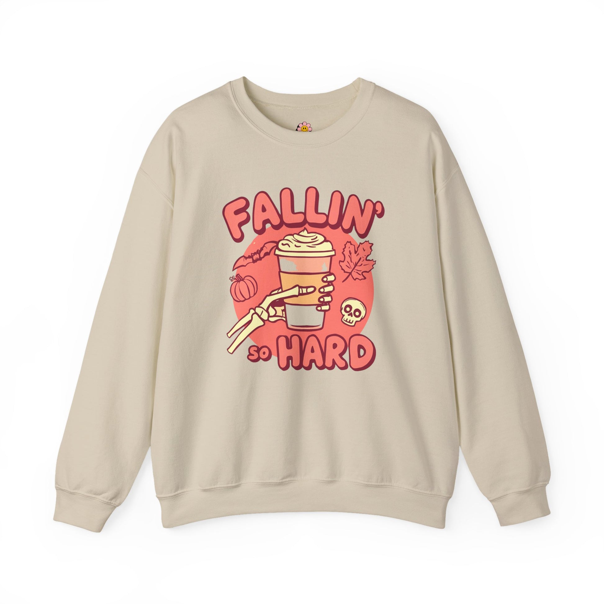 Fallin' so Hard Fall themed Cute Sweatshirt - Shophippiesonly