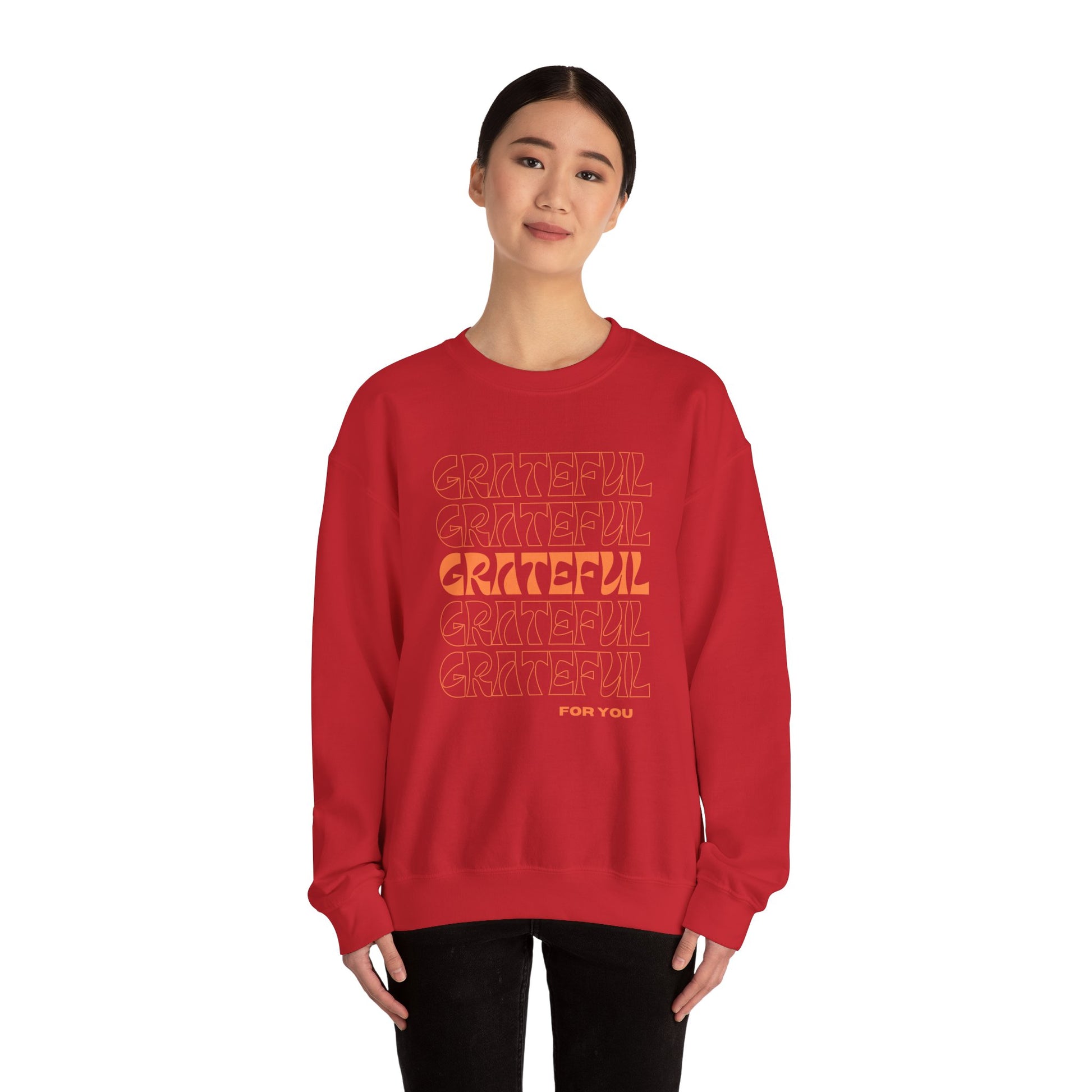 GRATEFUL for you Sweatshirt - Shophippiesonly