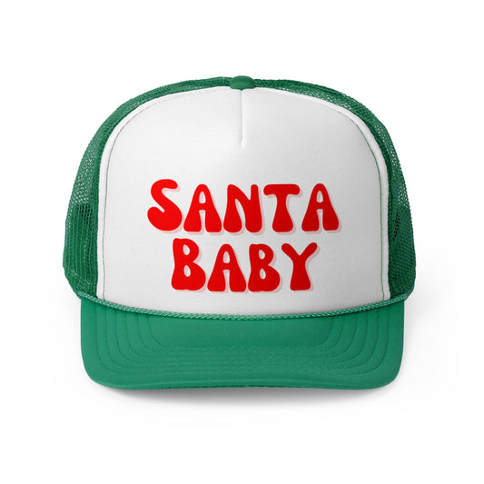 Santa Baby Trucker Hat - Shophippiesonly