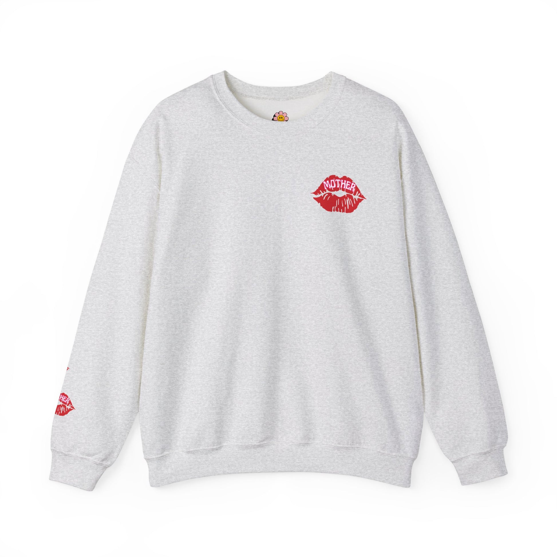 Mother Kiss Mark Soft Comfortable Crewneck - Shophippiesonly