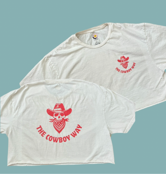 The Cowboy Way Cropped Tee - Shophippiesonly