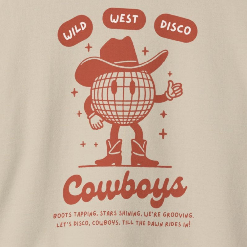 Disco Cowboy Crewneck Sweatshirt - Shophippiesonly