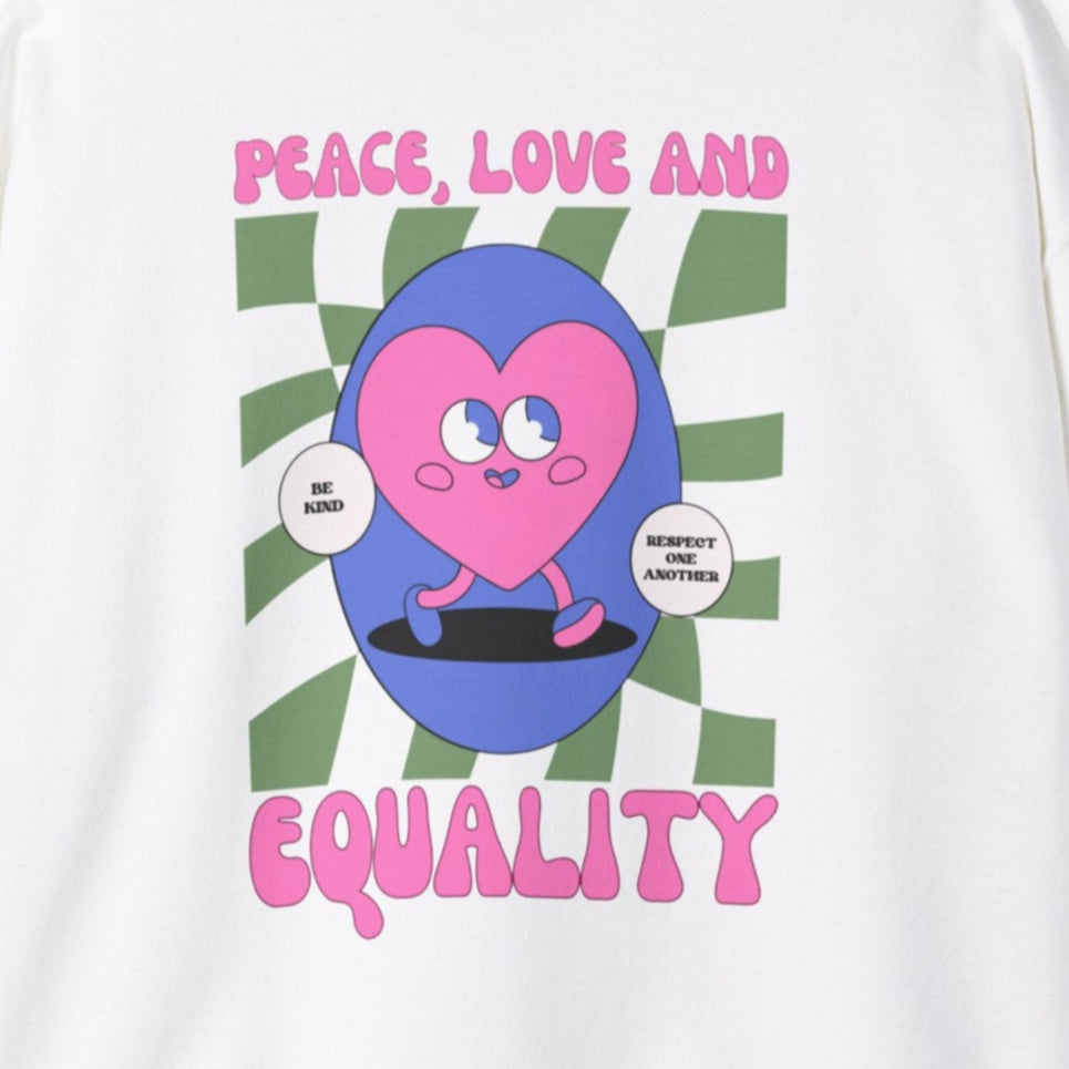 Peace Love Equality Crewneck Sweatshirt. - Shophippiesonly