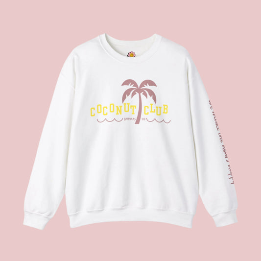 Coconut Club Crewneck Sweatshirt - Shophippiesonly