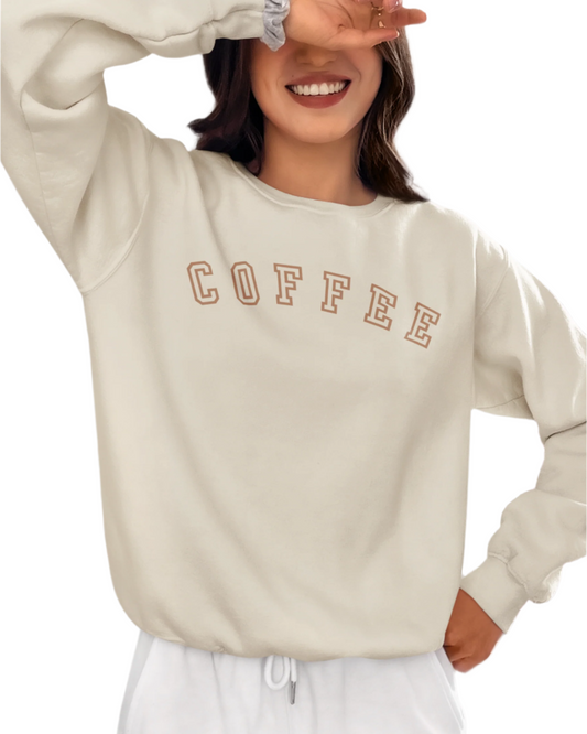 Coffee Athletic Crewneck Sweatshirt - Shophippiesonly