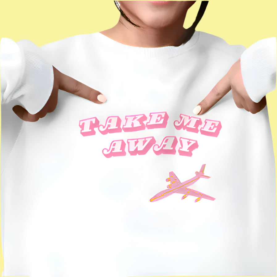 Take Me Away Crewneck Sweatshirt - Shophippiesonly