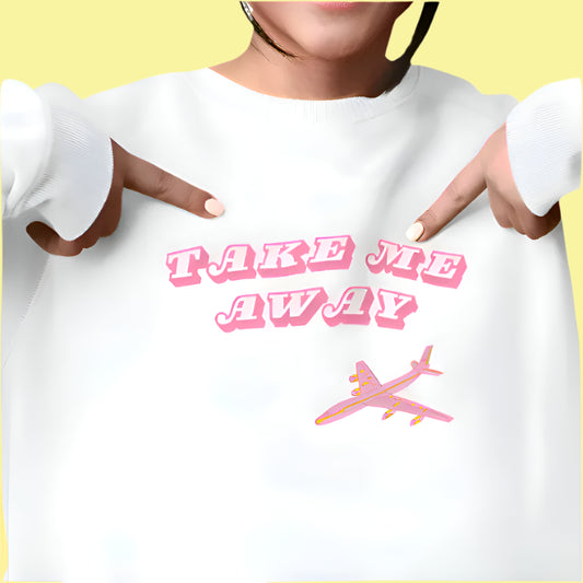 Take Me Away Crewneck Sweatshirt - Shophippiesonly