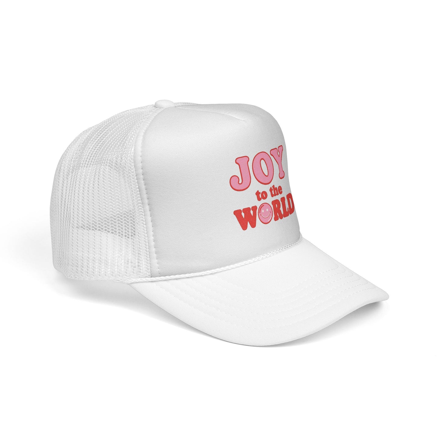 Joy to the World Trucker Cap — Christmas Holiday Mesh Hat