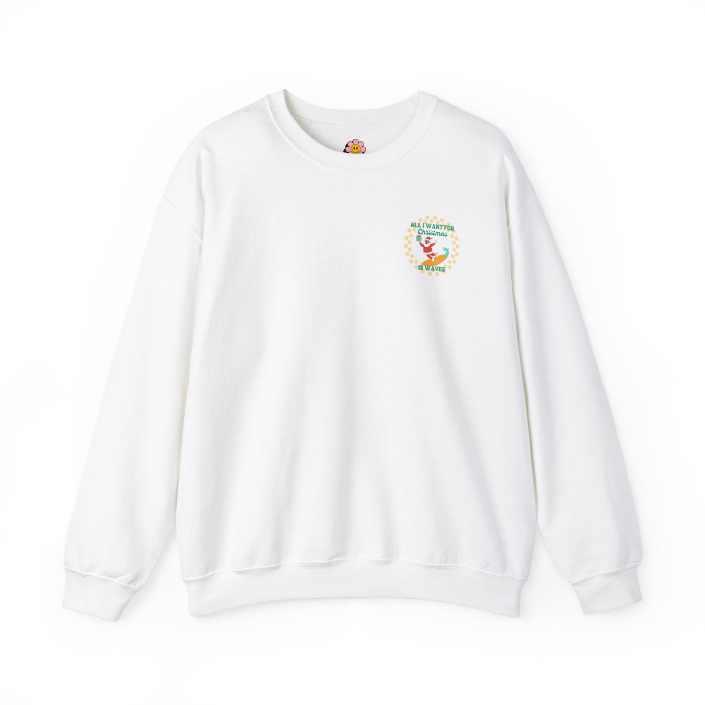 Surfing Santa Crewneck Sweatshirt