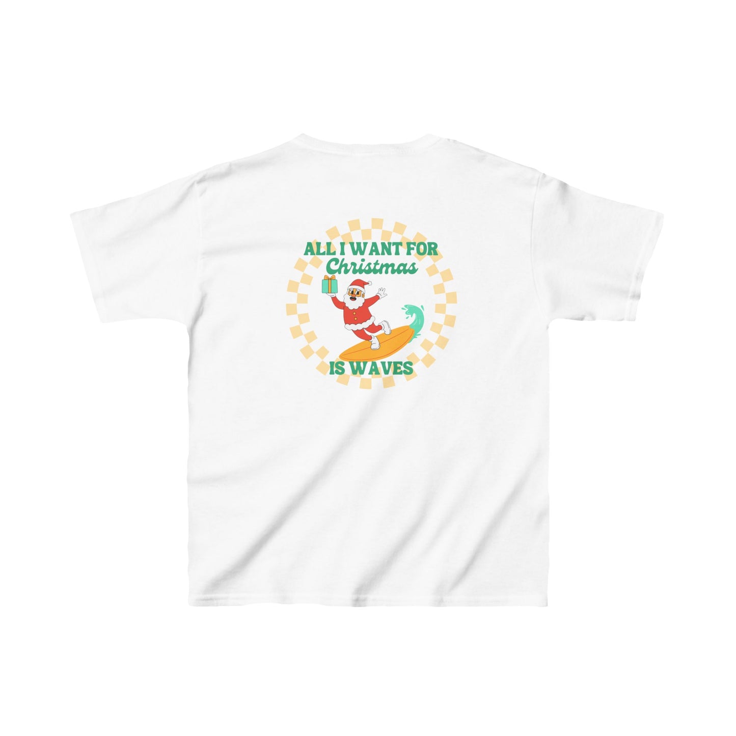 Kids All I Want for Christmas Is Waves Tee