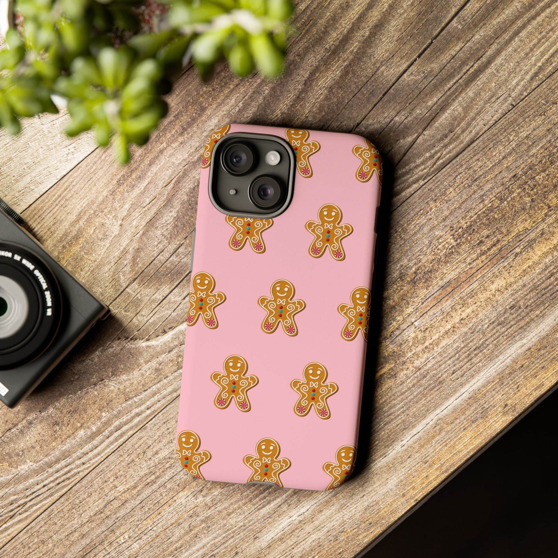 Gingerbread- Pink Durable iPhone Case - Shophippiesonly