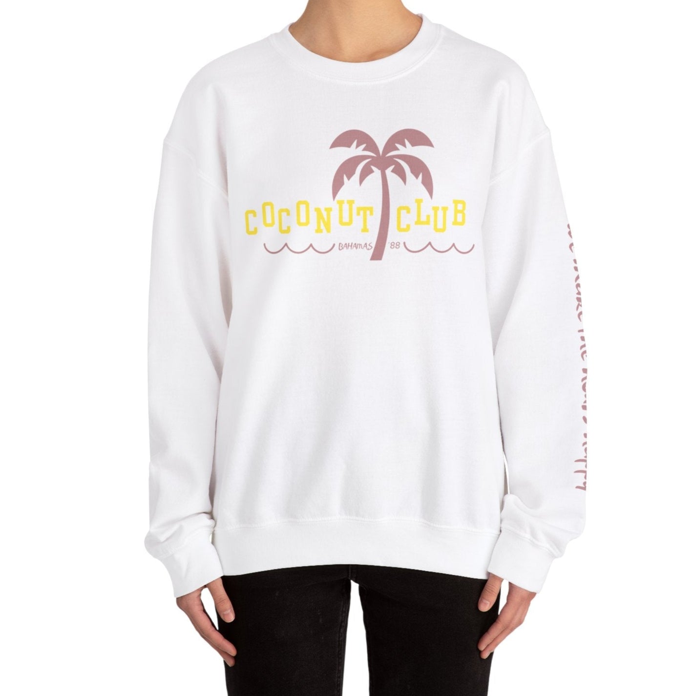 Coconut Club Crewneck Sweatshirt - Shophippiesonly