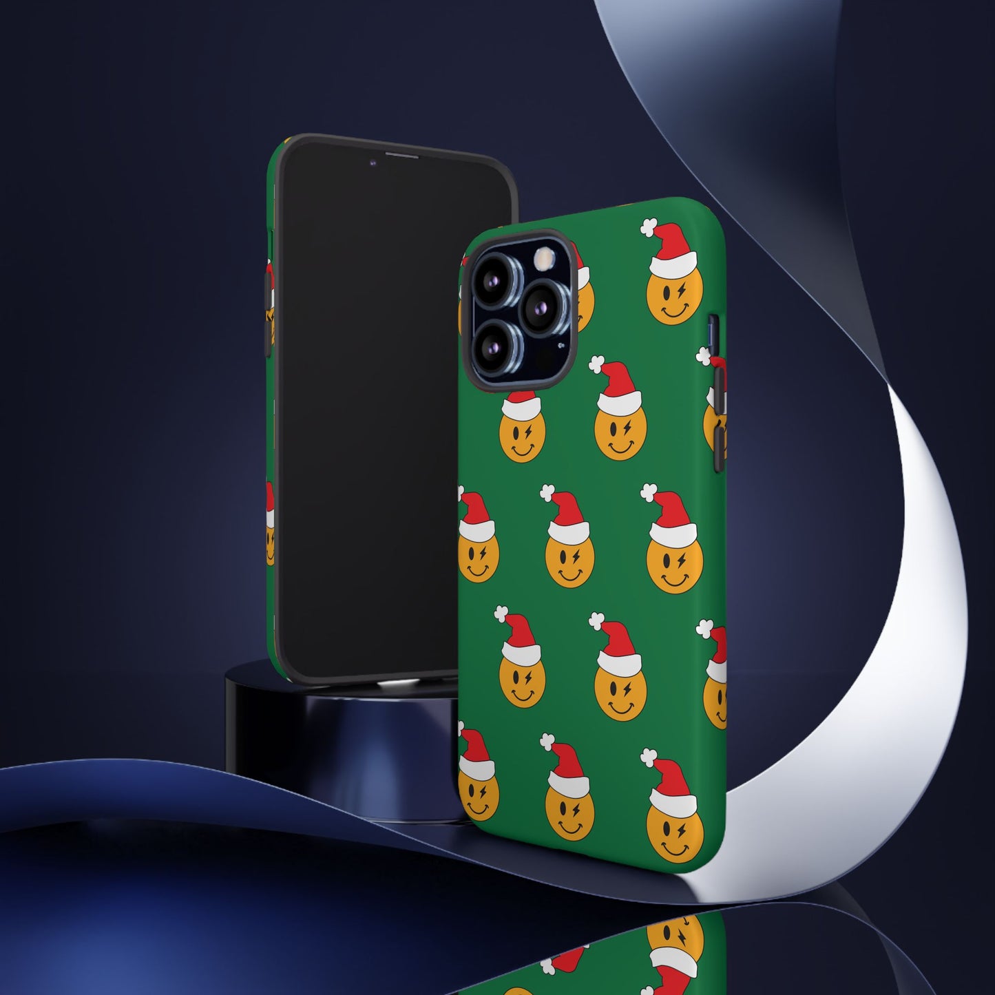 Smiley Santa Holiday iPhone Case - Shophippiesonly