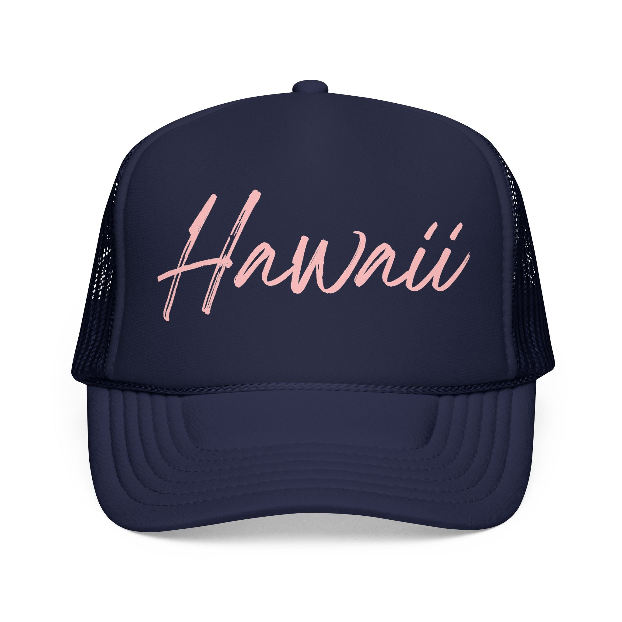 Hawaii Classic Foam Navy Trucker Hat