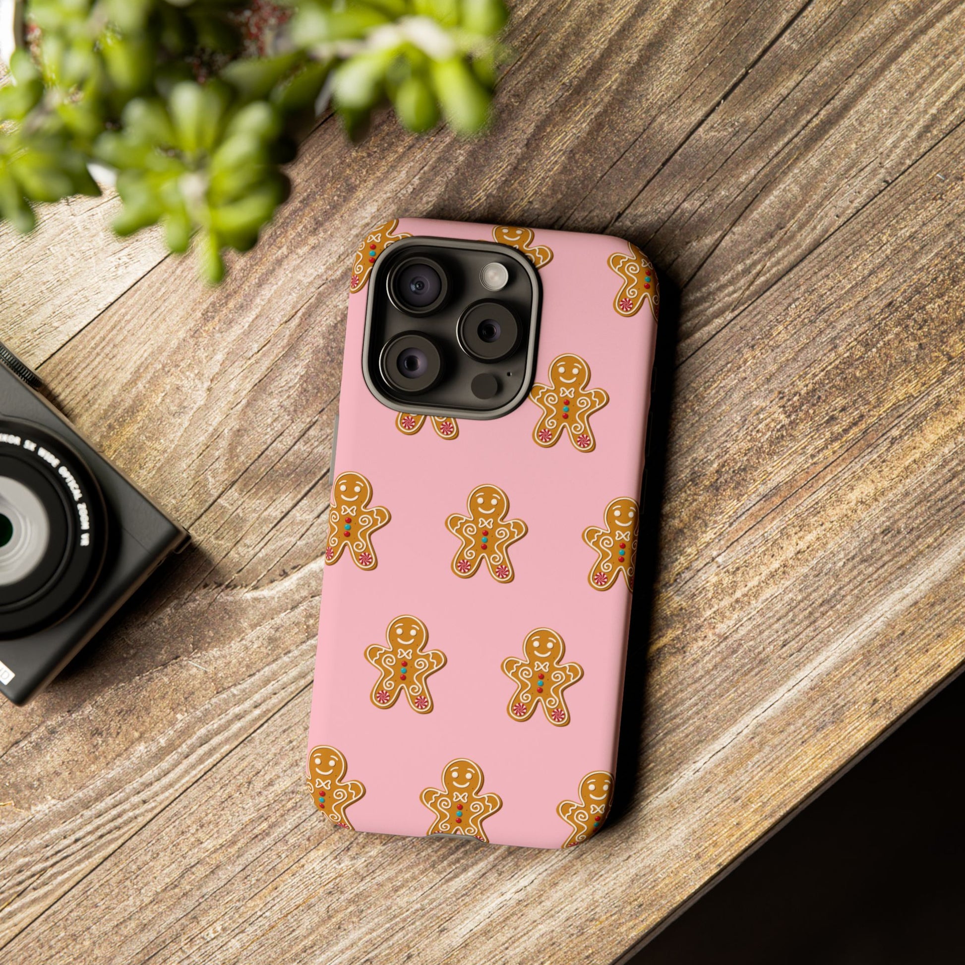 Gingerbread- Pink Durable iPhone Case - Shophippiesonly