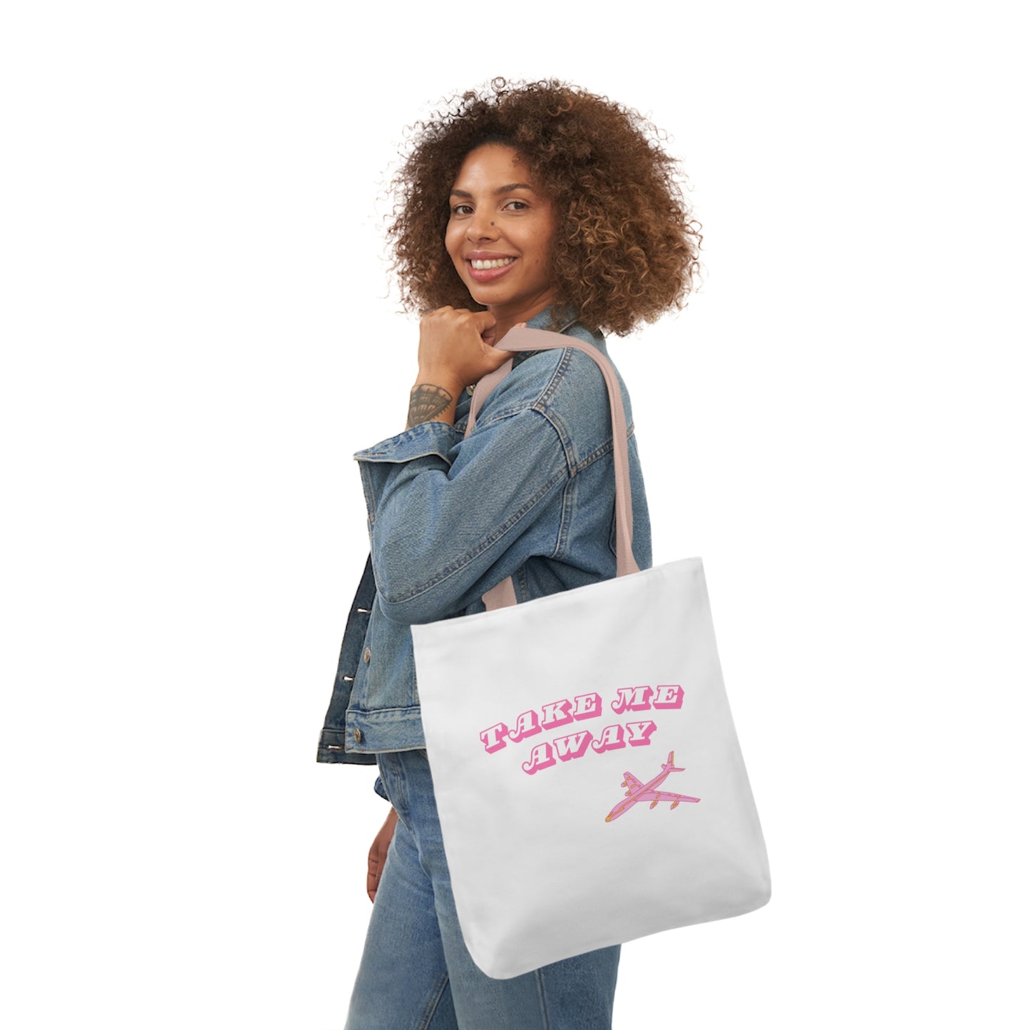 Take Me Away Canvas Tote Bag - Shophippiesonly