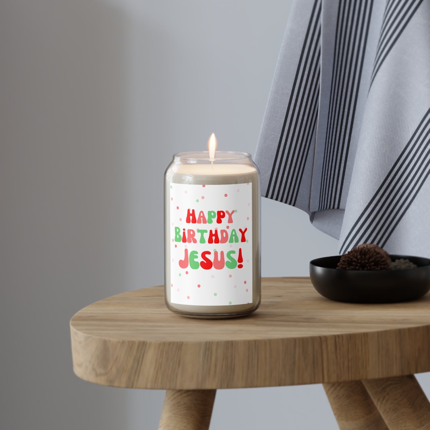 Happy Birthday Jesus Candle - Shophippiesonly