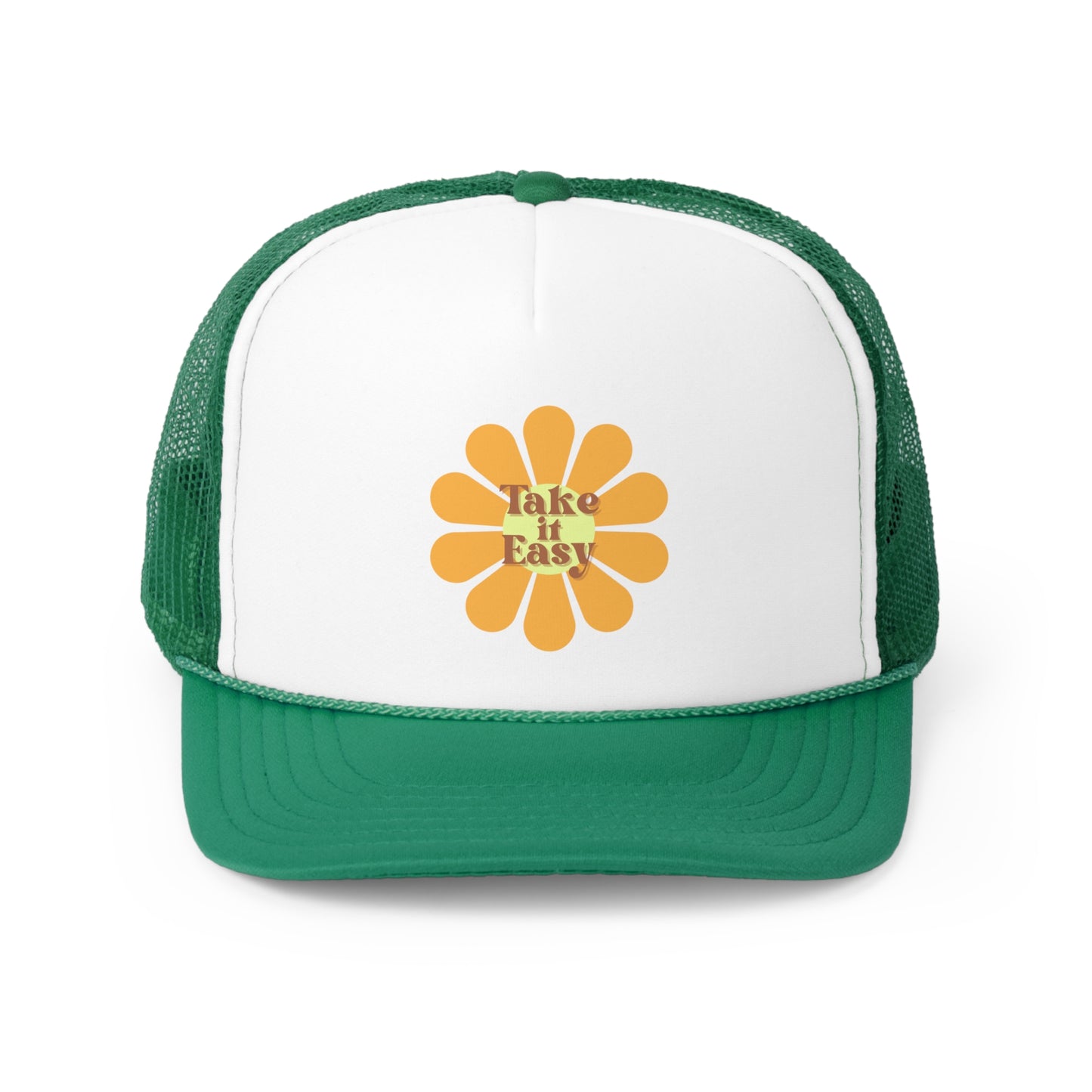 Flower Take It Easy Trucker Hat - Shophippiesonly