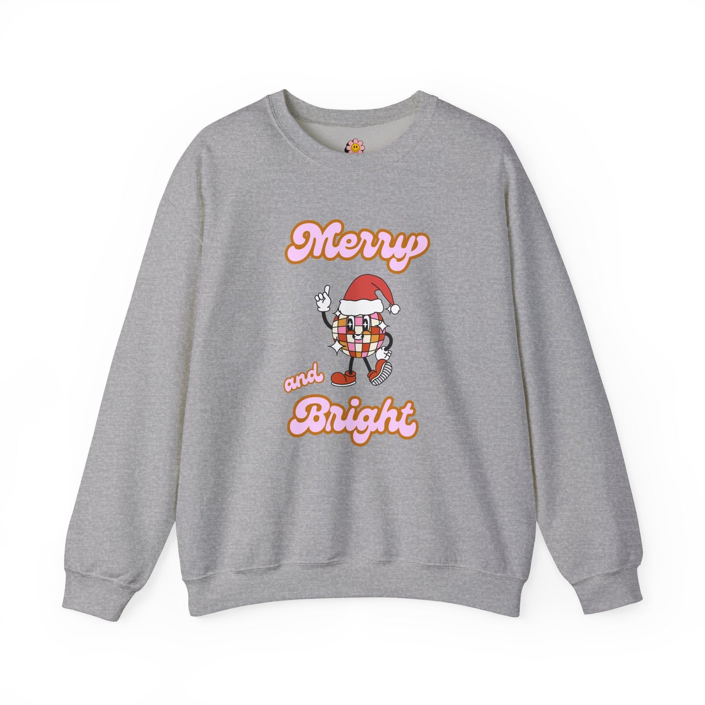 Merry and Bright Disco Sweatshirt - Shophippiesonly