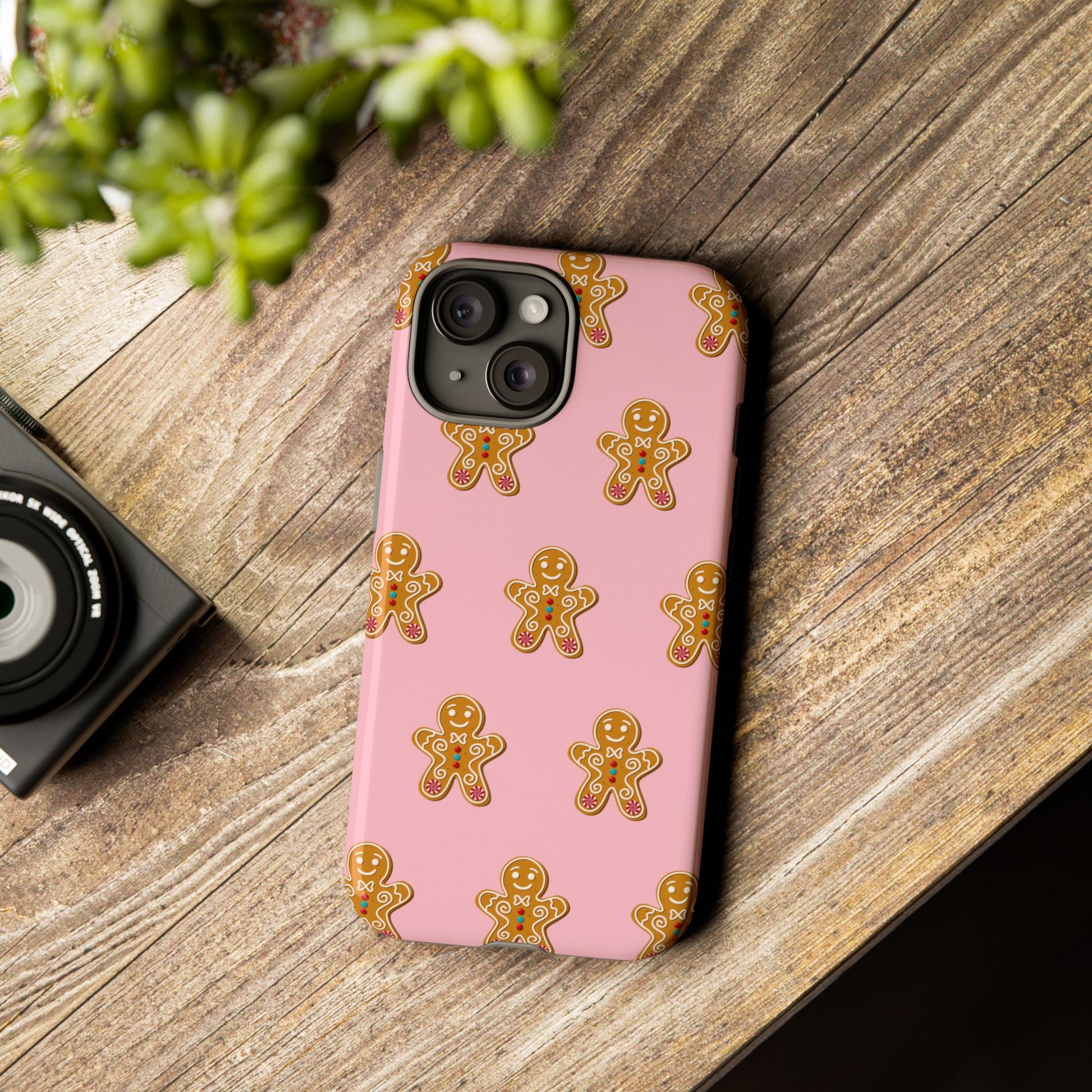 Gingerbread- Pink Durable iPhone Case - Shophippiesonly