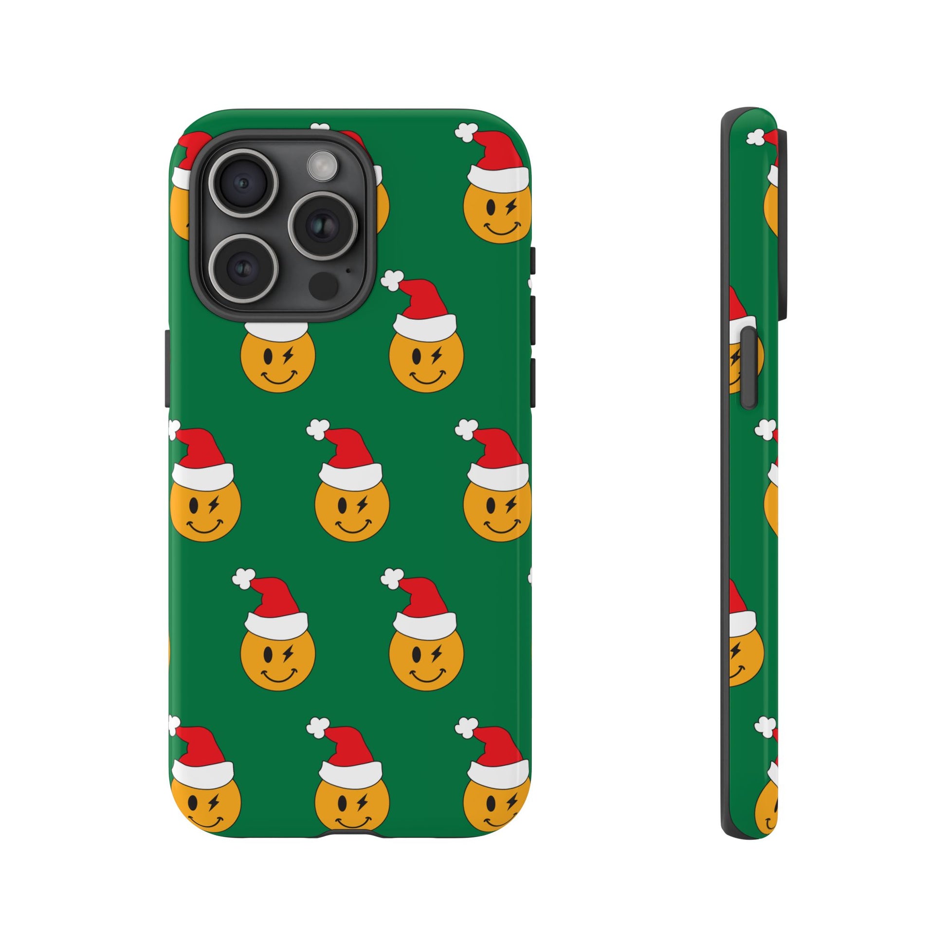 Smiley Santa Holiday iPhone Case - Shophippiesonly