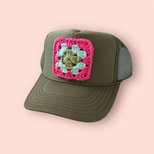 Granny Square Trucker - Shophippiesonly