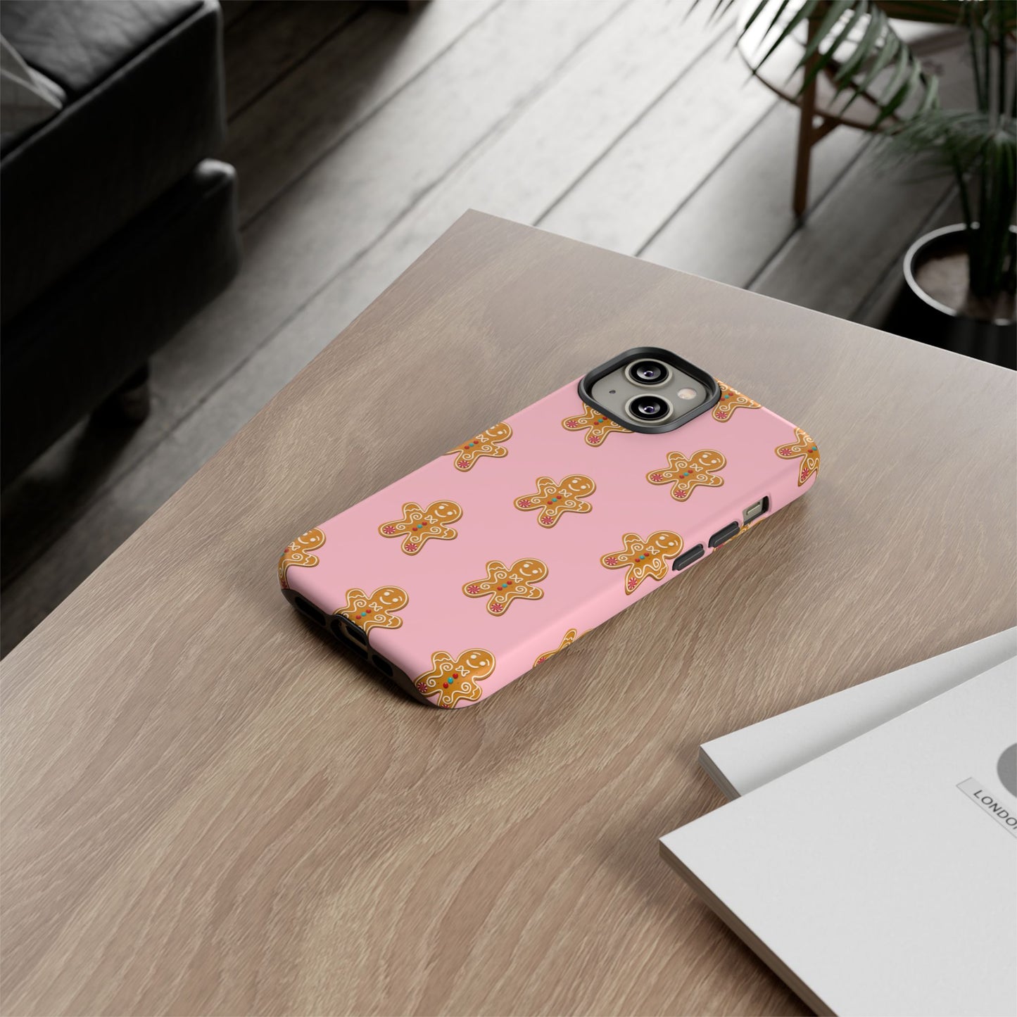 Gingerbread- Pink Durable iPhone Case - Shophippiesonly