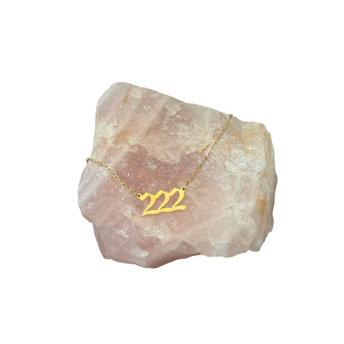 222 Gold Necklace - Shophippiesonly