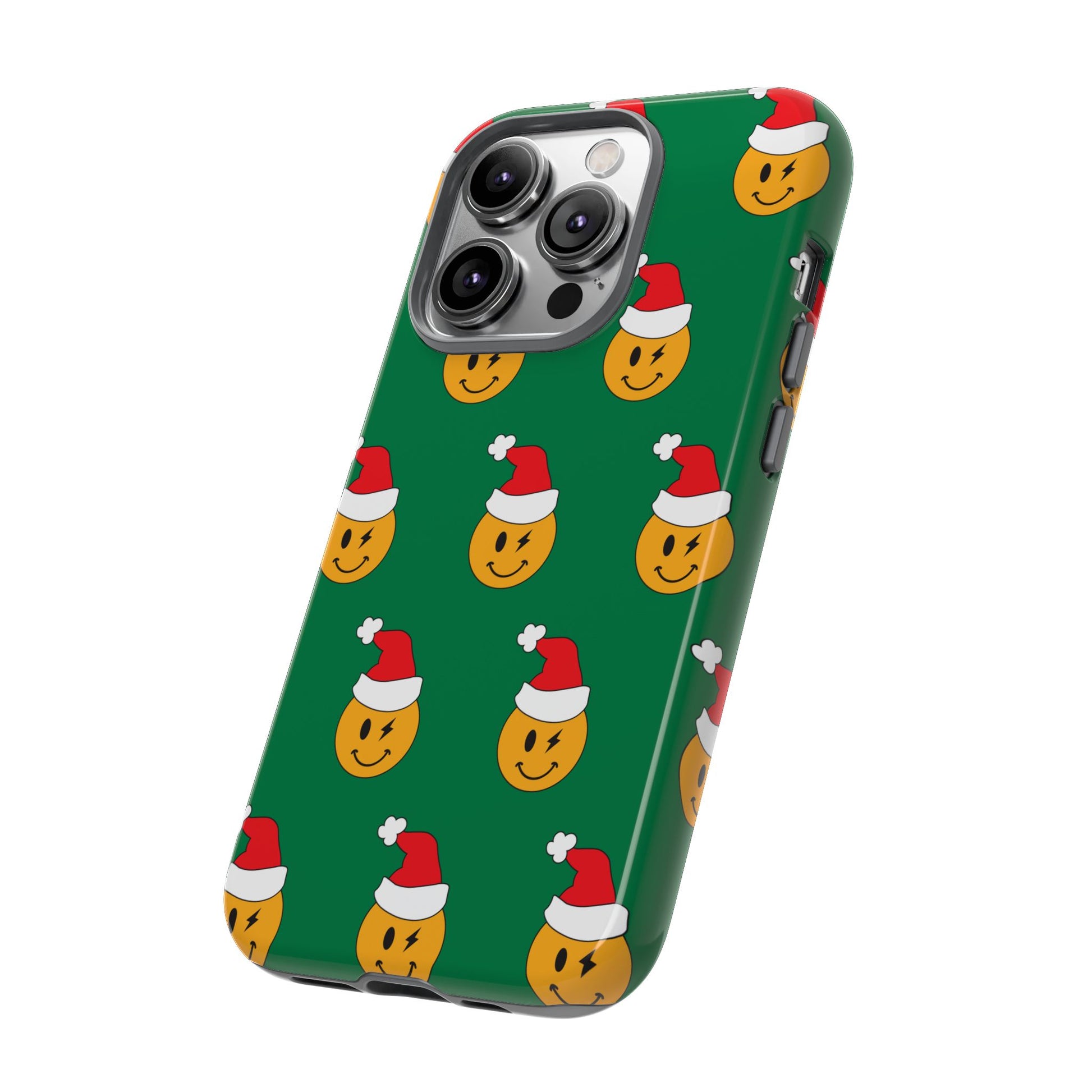 Smiley Santa Holiday iPhone Case - Shophippiesonly