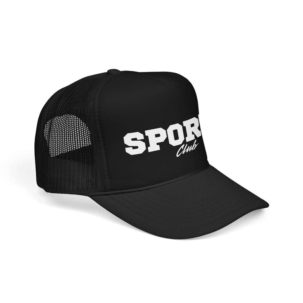 Sports Club Trucker Hat — Retro Athletic Foam Cap