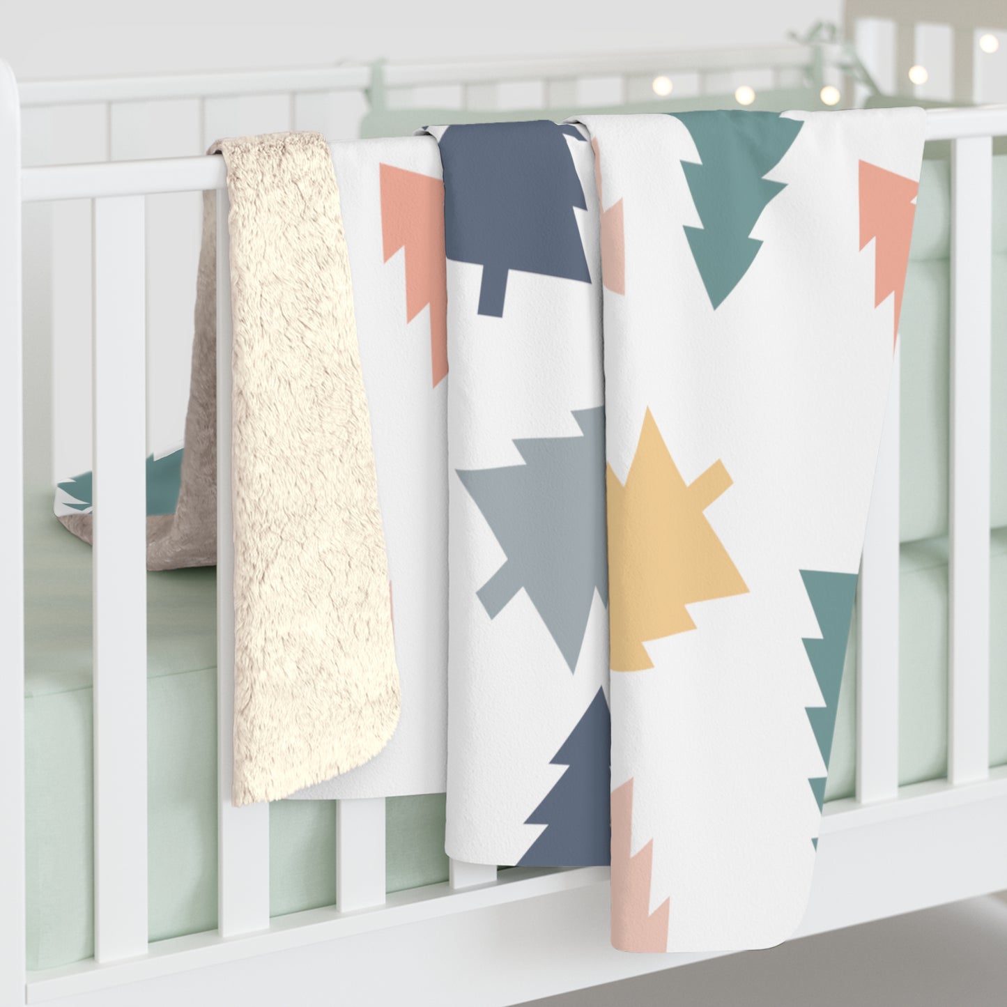 Merry Trees Sherpa Fleece Blanket - Shophippiesonly