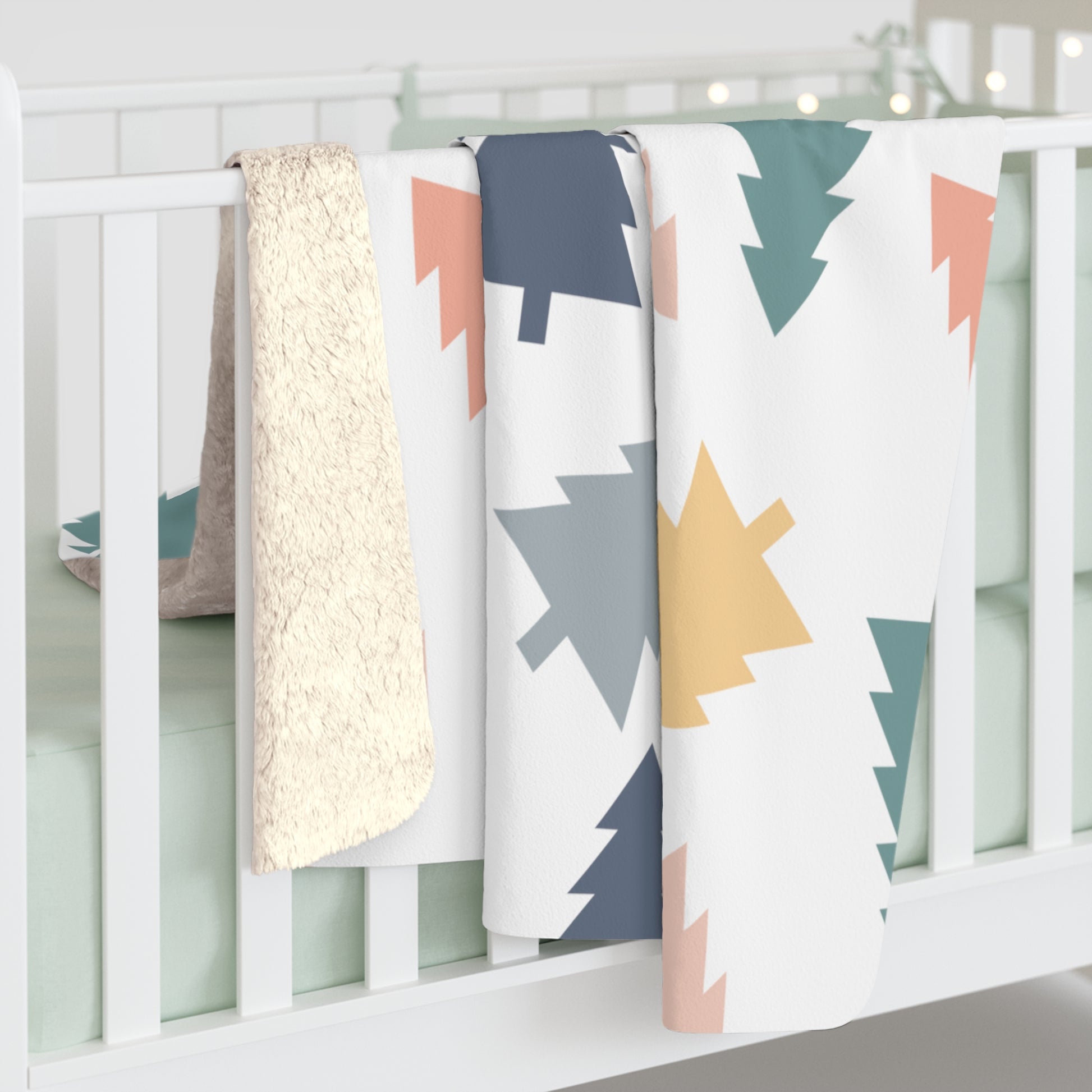 Merry Trees Sherpa Fleece Blanket - Shophippiesonly