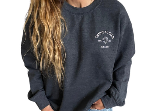 Crystal Club Crewneck Sweatshirt - Shophippiesonly