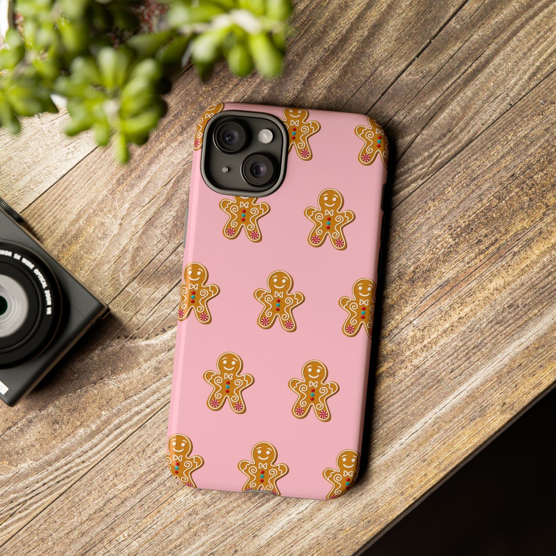 Gingerbread- Pink Durable iPhone Case - Shophippiesonly