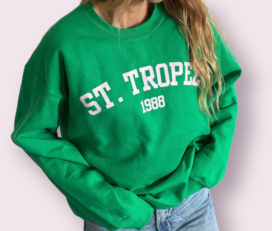 ST.TROPEZ Crewneck Sweatshirt - Shophippiesonly