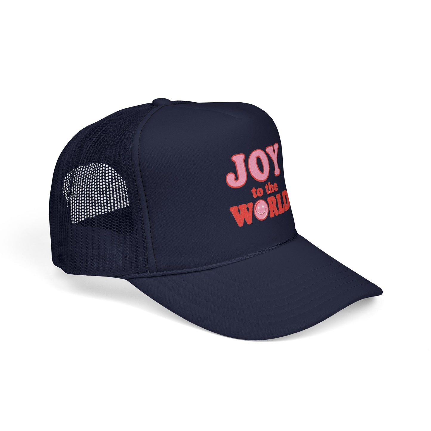 Joy to the World Trucker Cap — Christmas Holiday Mesh Hat