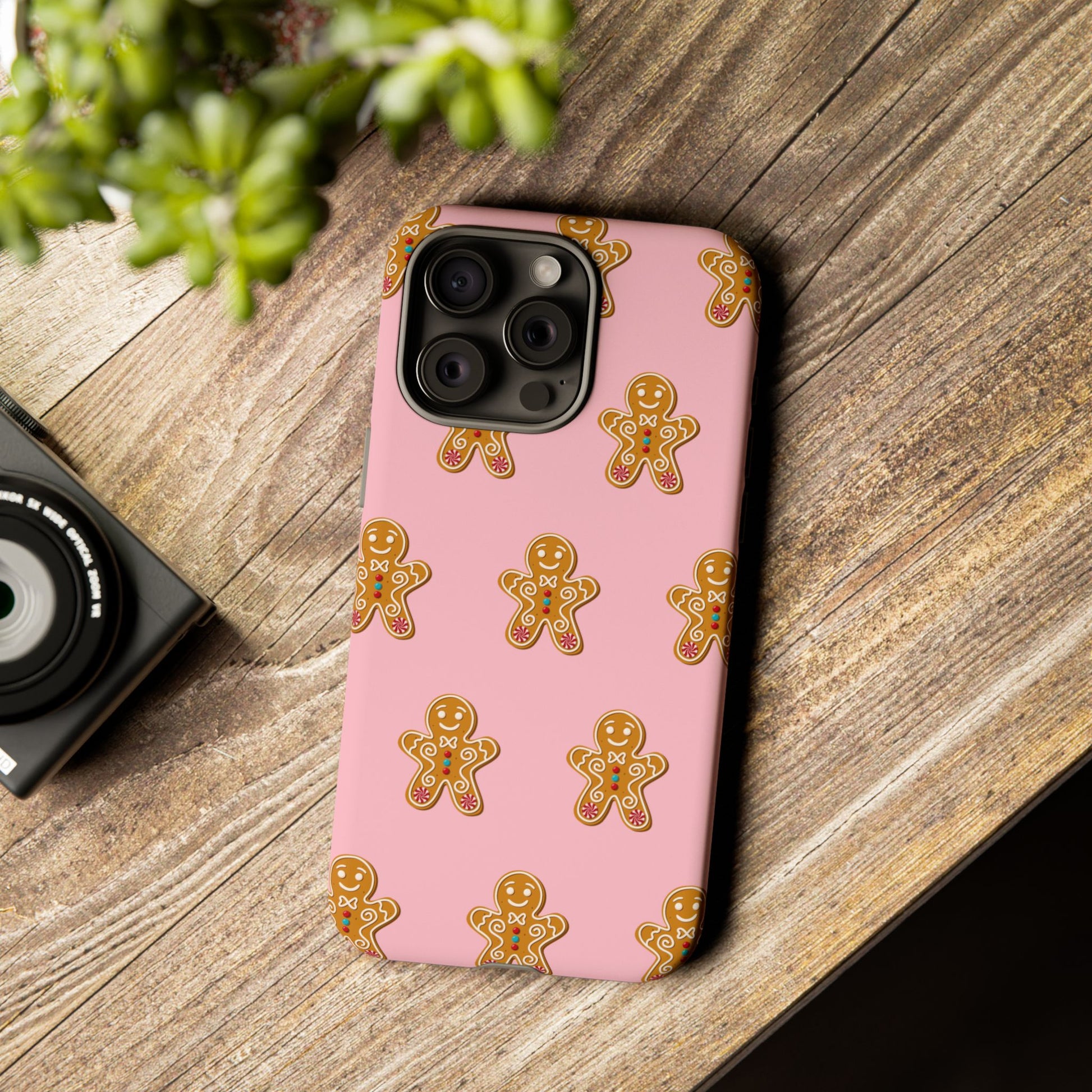 Gingerbread- Pink Durable iPhone Case - Shophippiesonly