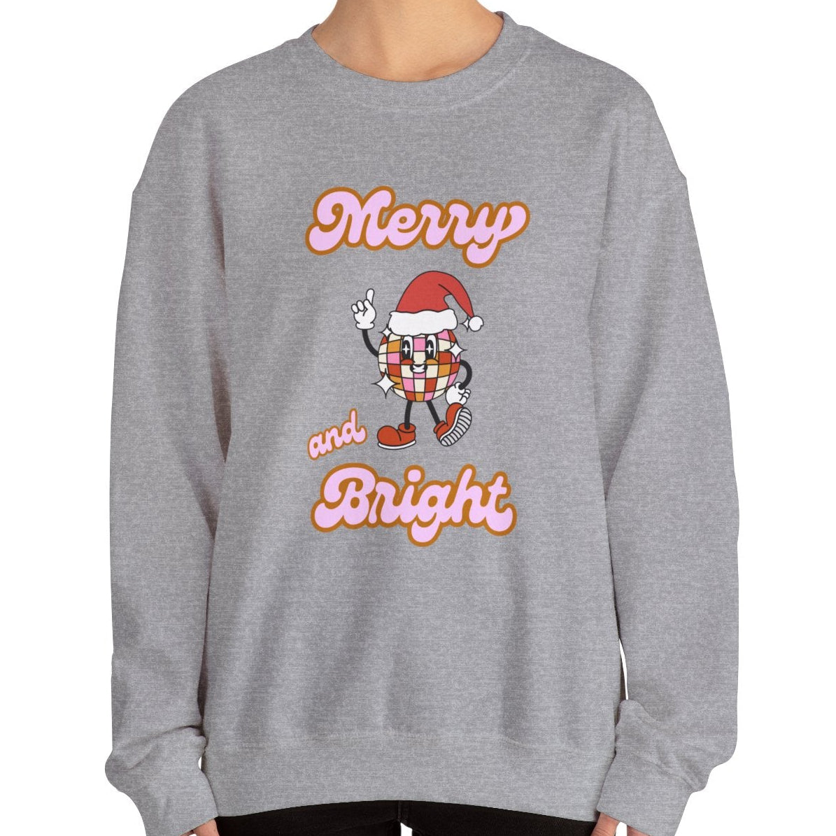 Merry and Bright Disco Sweatshirt - Shophippiesonly