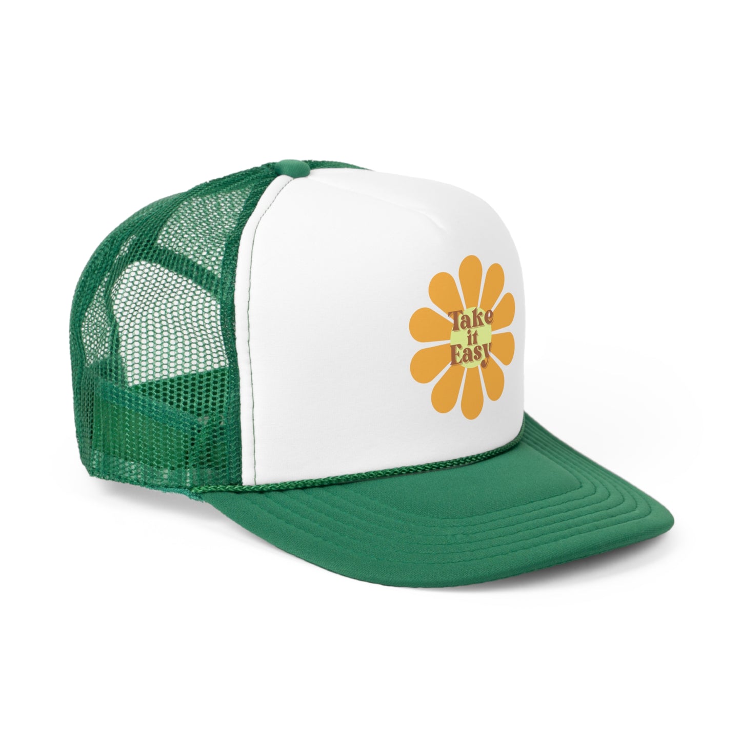 Flower Take It Easy Trucker Hat - Shophippiesonly