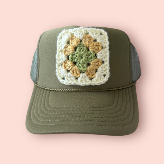 Granny Square Trucker - Shophippiesonly