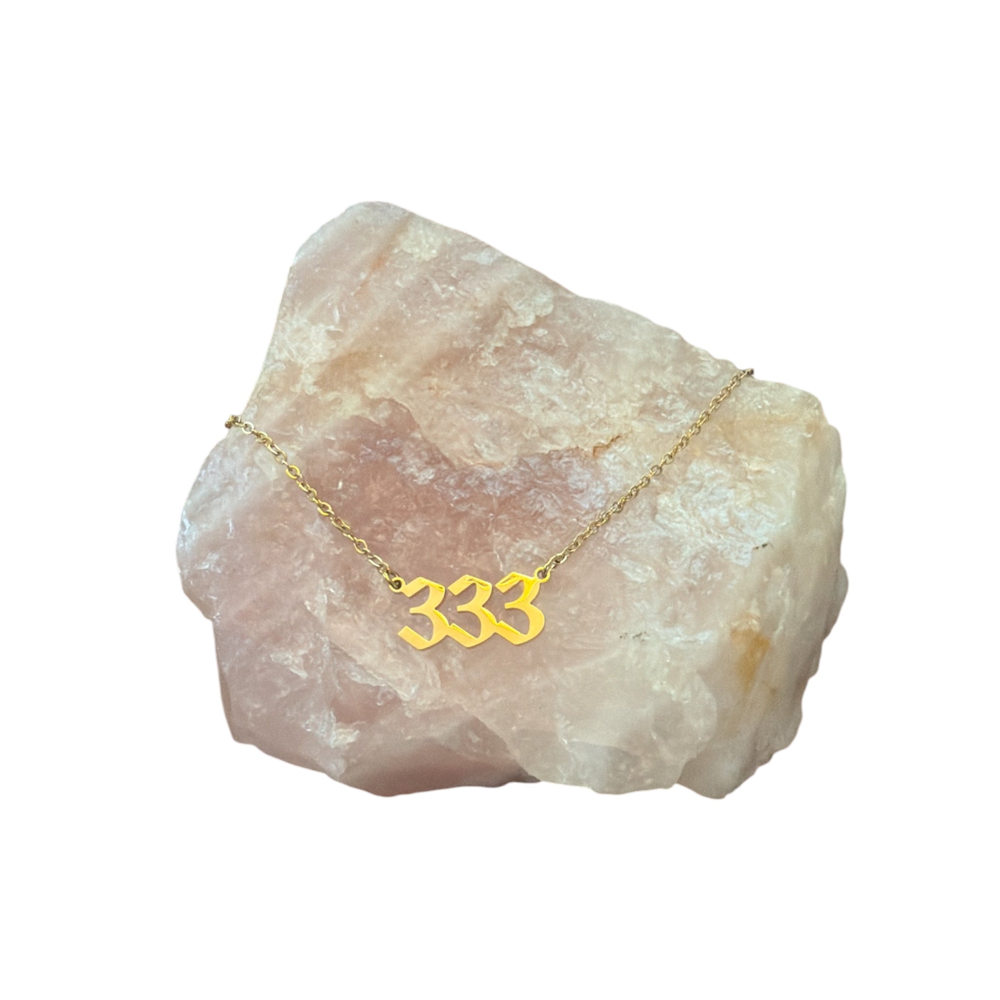 333 Gold Necklace - Shophippiesonly