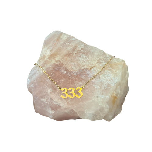 333 Gold Necklace - Shophippiesonly