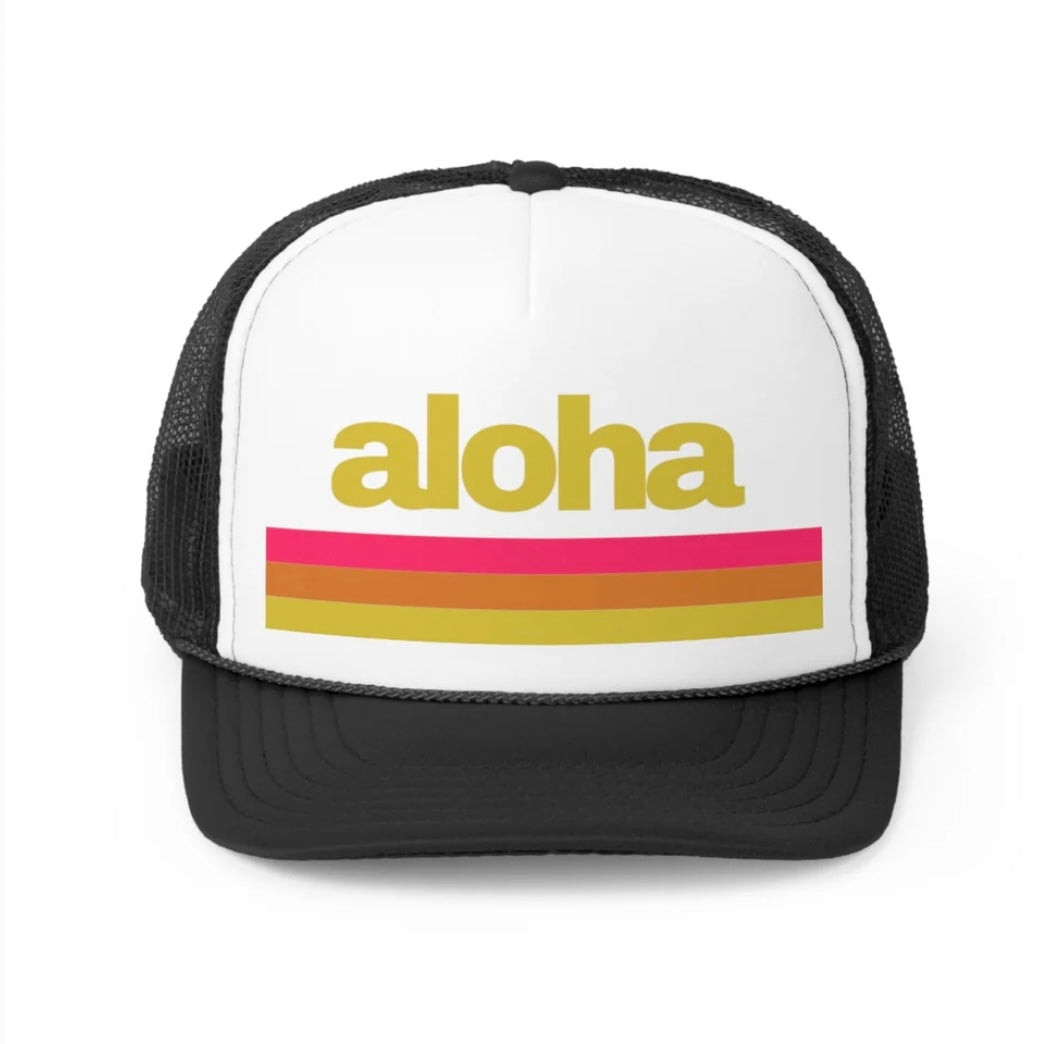 aloha trucker hat - Shophippiesonly