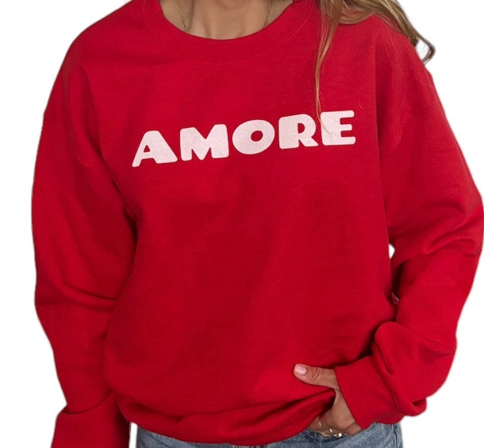 Amore Crewneck Sweatshirt - Shophippiesonly